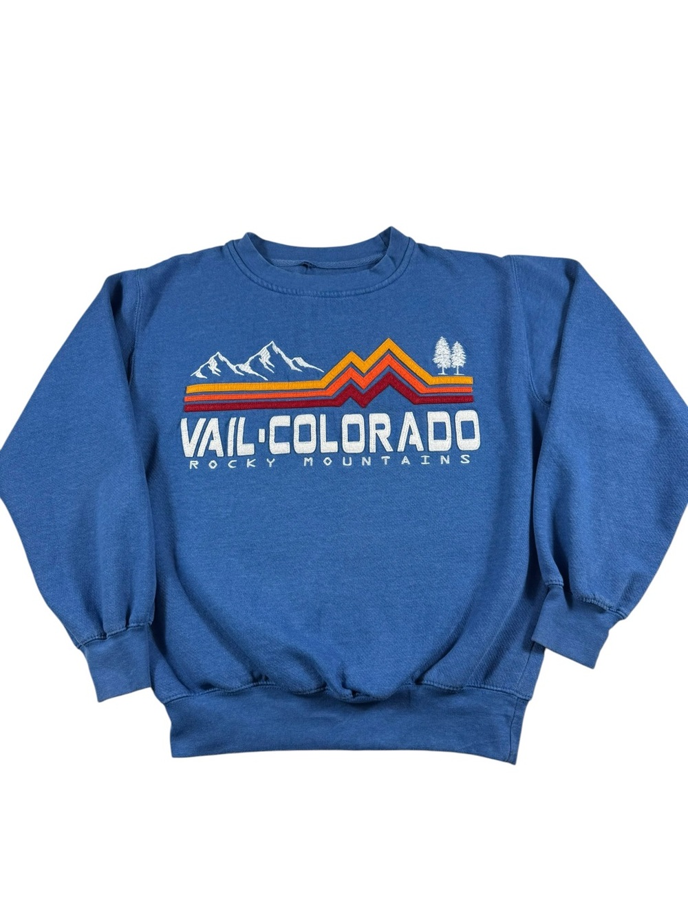 Vintage Vail Colorado Appliqués and embroidered sweatshirt, S/M